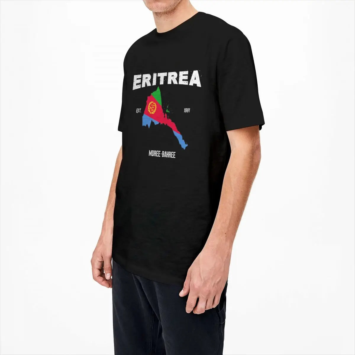 Man T Shirt Eritrea Flag Streetwear 100 Cotton Tops Plus Size 6XL