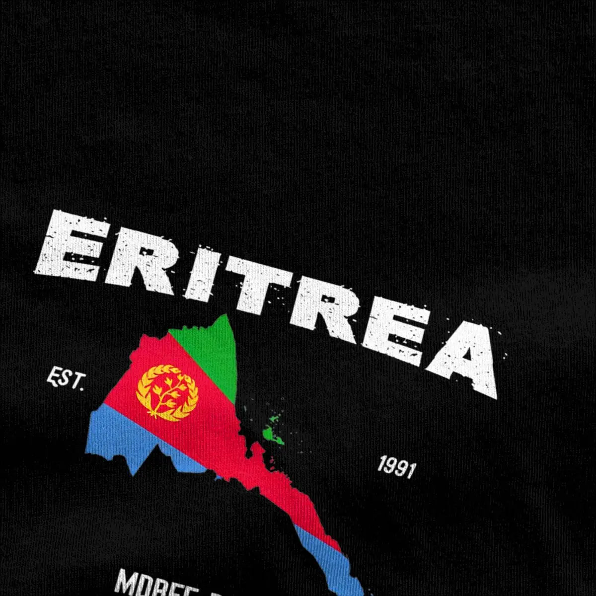 Man T Shirt Eritrea Flag Streetwear 100 Cotton Tops Plus Size 6XL
