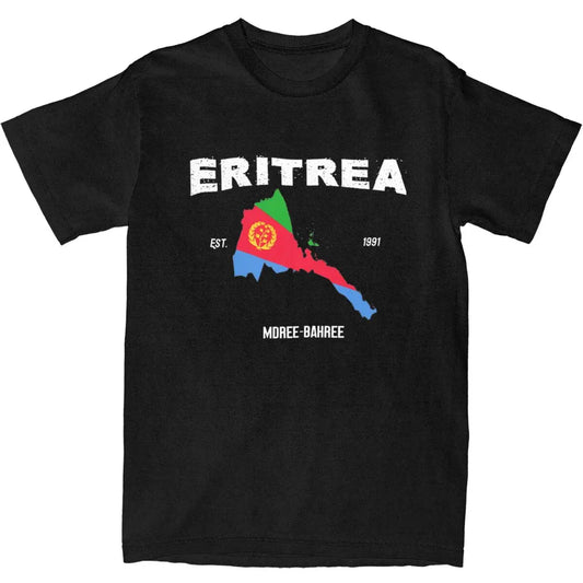 Man T Shirt Eritrea Flag Streetwear 100 Cotton Tops Plus Size 6XL